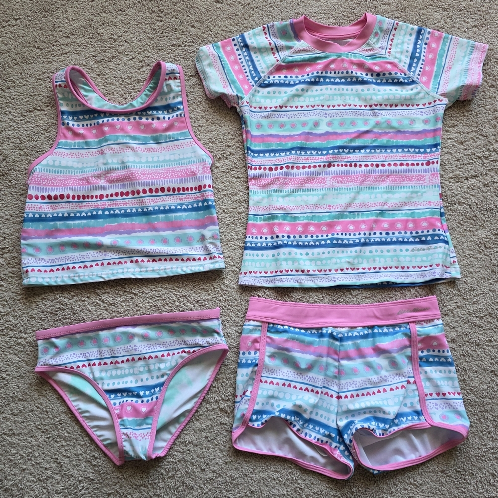 Eddie Bauer 4 piece Swimsuit girls